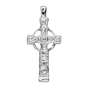 Pendentif en argent rhodié Croix celtic 32mm - Vue 1