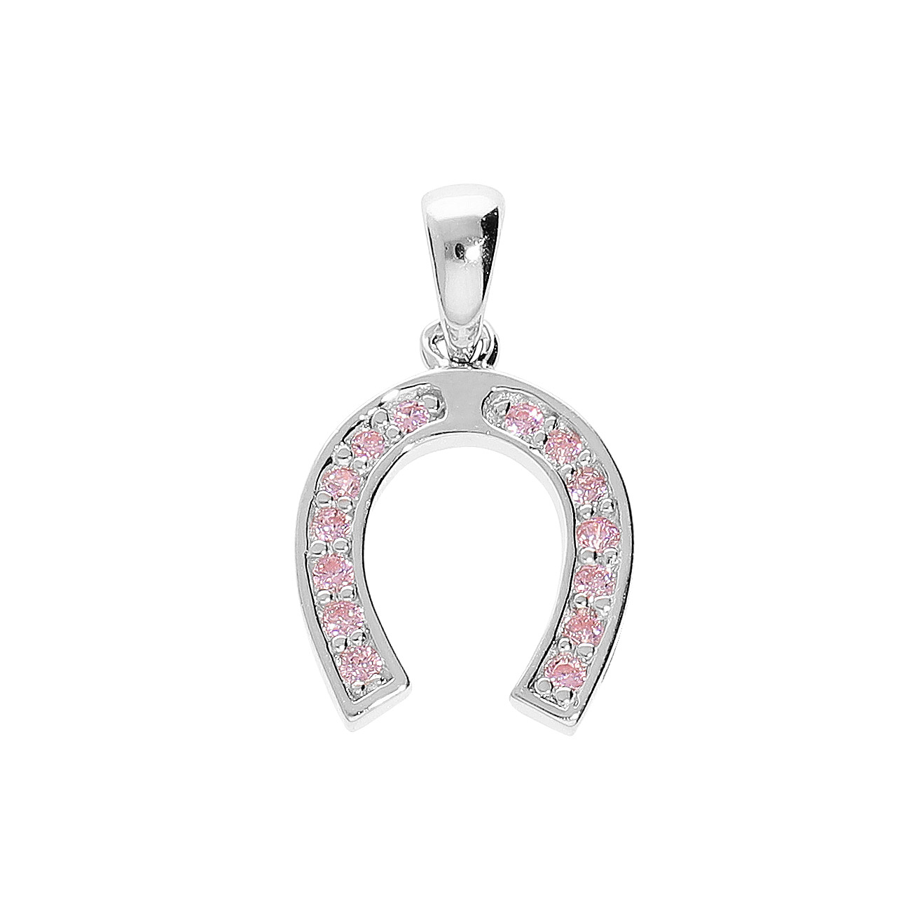 Pendentif Argent Rhodie Cheval O16 Mm 555616