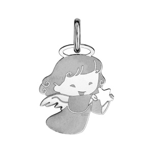 Pendentif Femme Engelsrufer Aile D'Ange Argent Rhodié - Bijou Symbolique Protection Et Amour