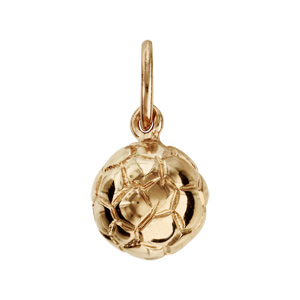 Pendentif en plaqué or ballon de foot petit modèle - Vue 1