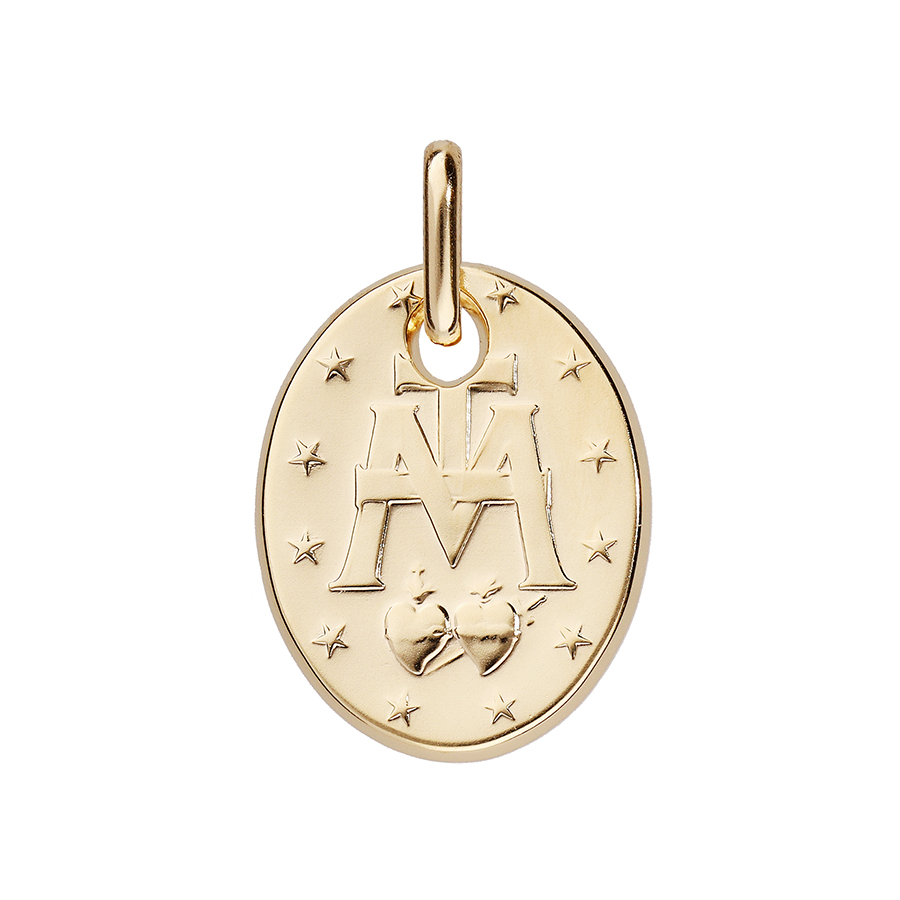 Pendentif Plaqué Or 18 Carats Ovale Irrégulier - Motif Branche De Laurier, Marque Tata Gisèle, Neuf