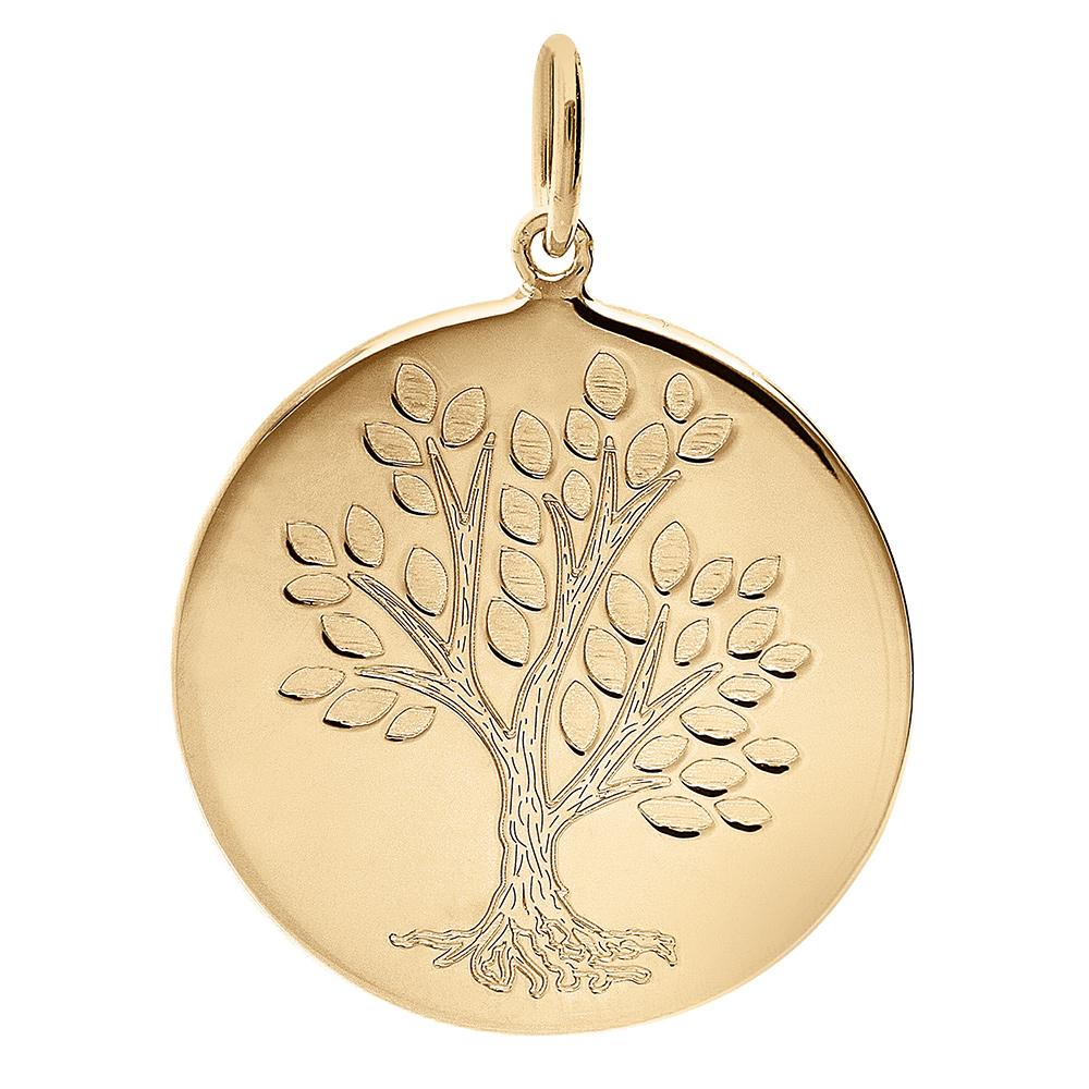 Pendentif en vermeil arbre de vie  - 20mm - Vue 1