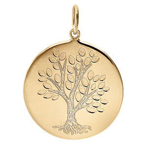 Pendentif en vermeil arbre de vie  - 20mm