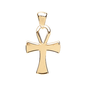 Pendentif en vermeil Grande croix égyptienne - Vue 1