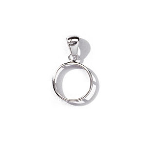 Pendentif porte pice en argent diamtre 18,4mm - Vue 1