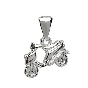 Pendentif Scooter en argent - Vue 1