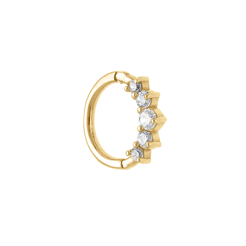 Piercing en acier dor - Vue 1