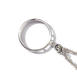 Porte-clef porte pice en argent diamtre 29,1mm - Vue 1