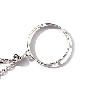 Porte-clef porte pice en argent diamtre 31,2mm - Vue 1