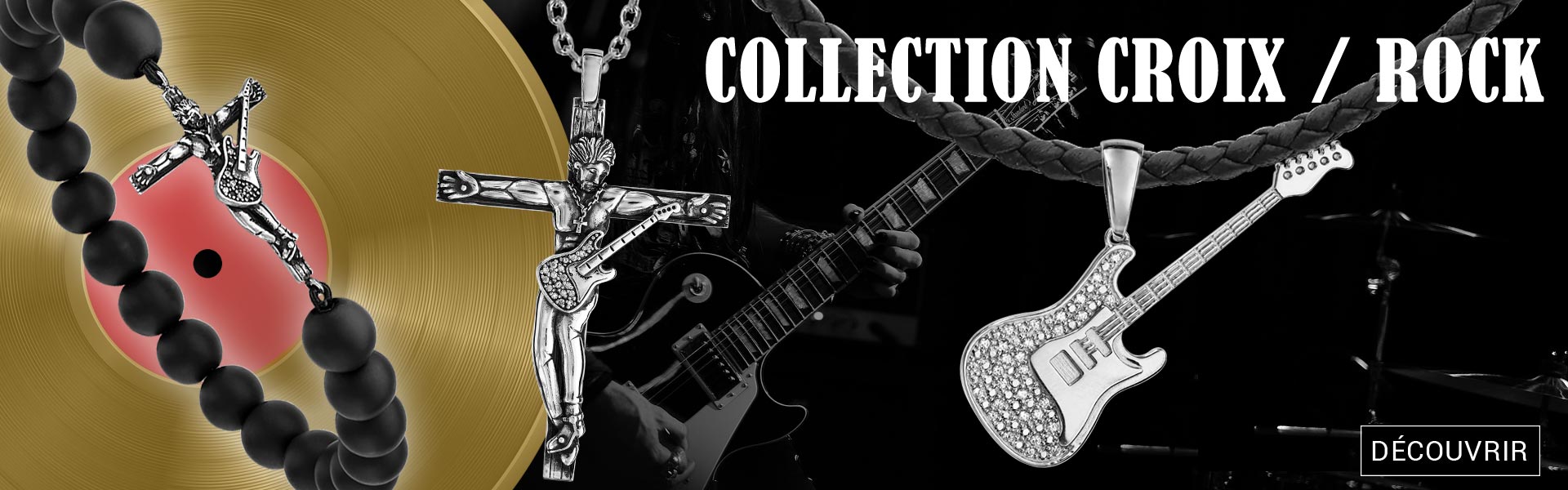 Collection Bijoux Rock Croix et Biker