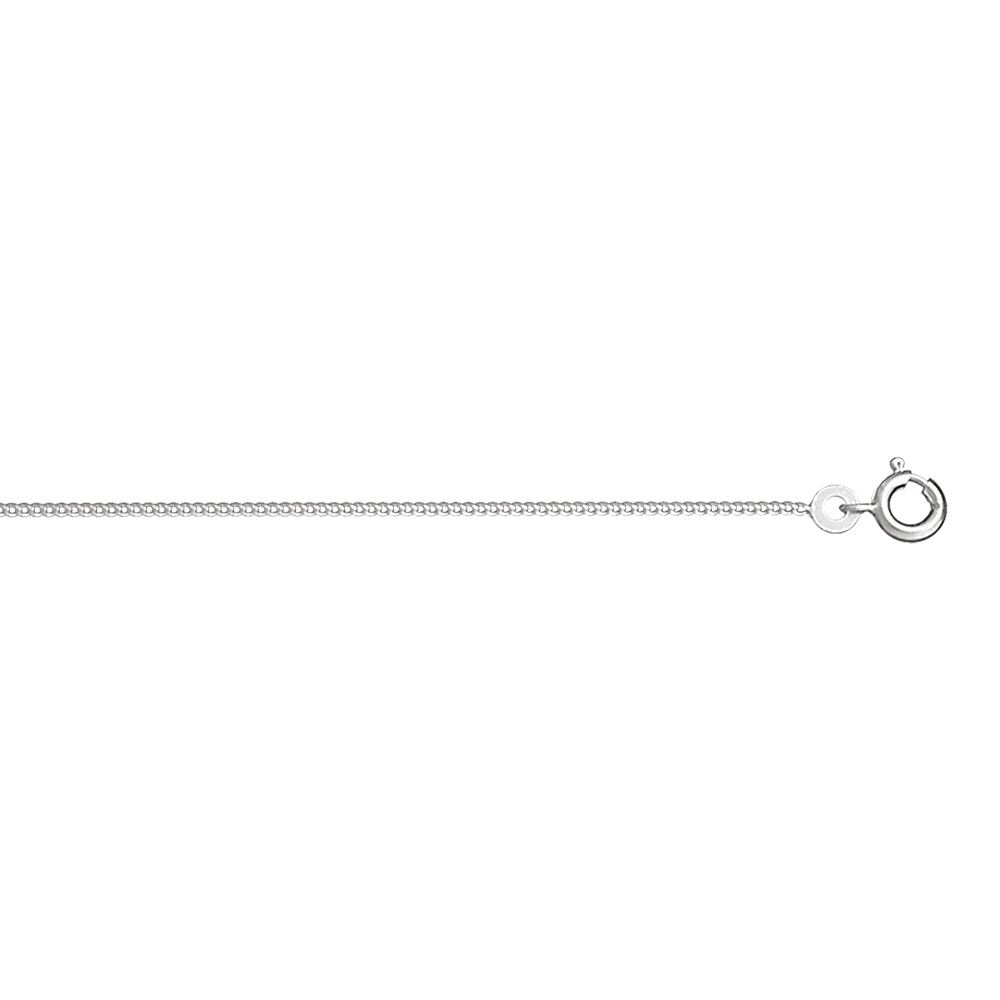 Chaîne en argent maille serrée largeur 1,8mm et longueur 50cm