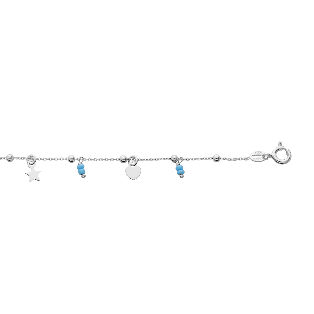 Chaîne De Cheville Argent 925 Rhodié – Maille Cheval 1,4 Mm – Bijou Italien Hypoallergénique – Livré En Suédine – Cadeau Idéal