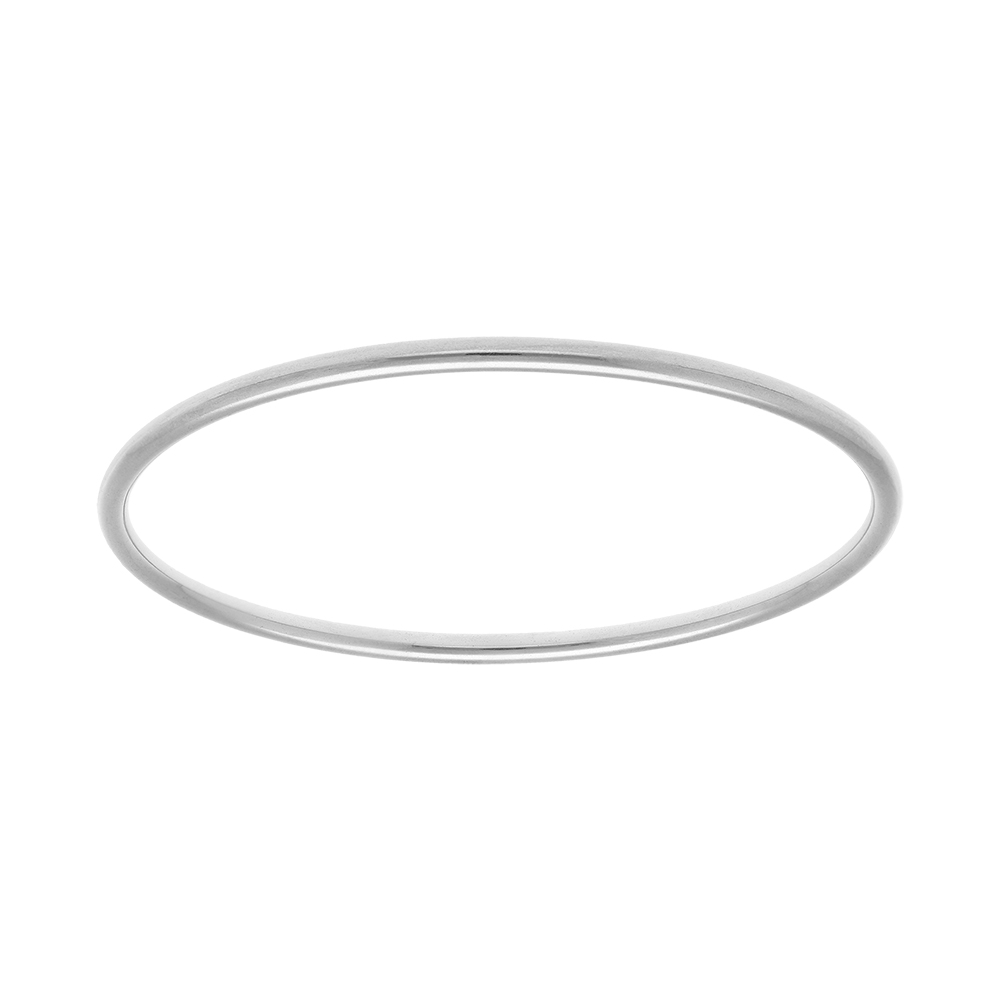 Bracelet en acier fil rond 3mm - diamètre 63mm