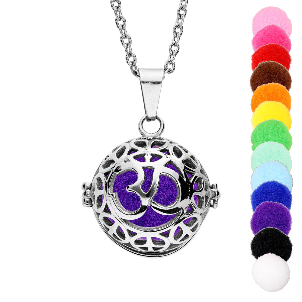 Collier Bola diffuseur de parfum boule à motifs- réglable 60 à 100cm