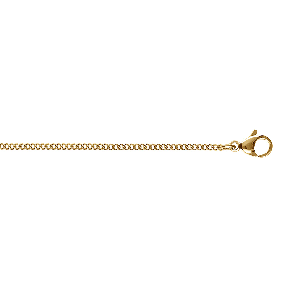 Chaîne en acier doré maille gourmette 1.5mm  - 40cm