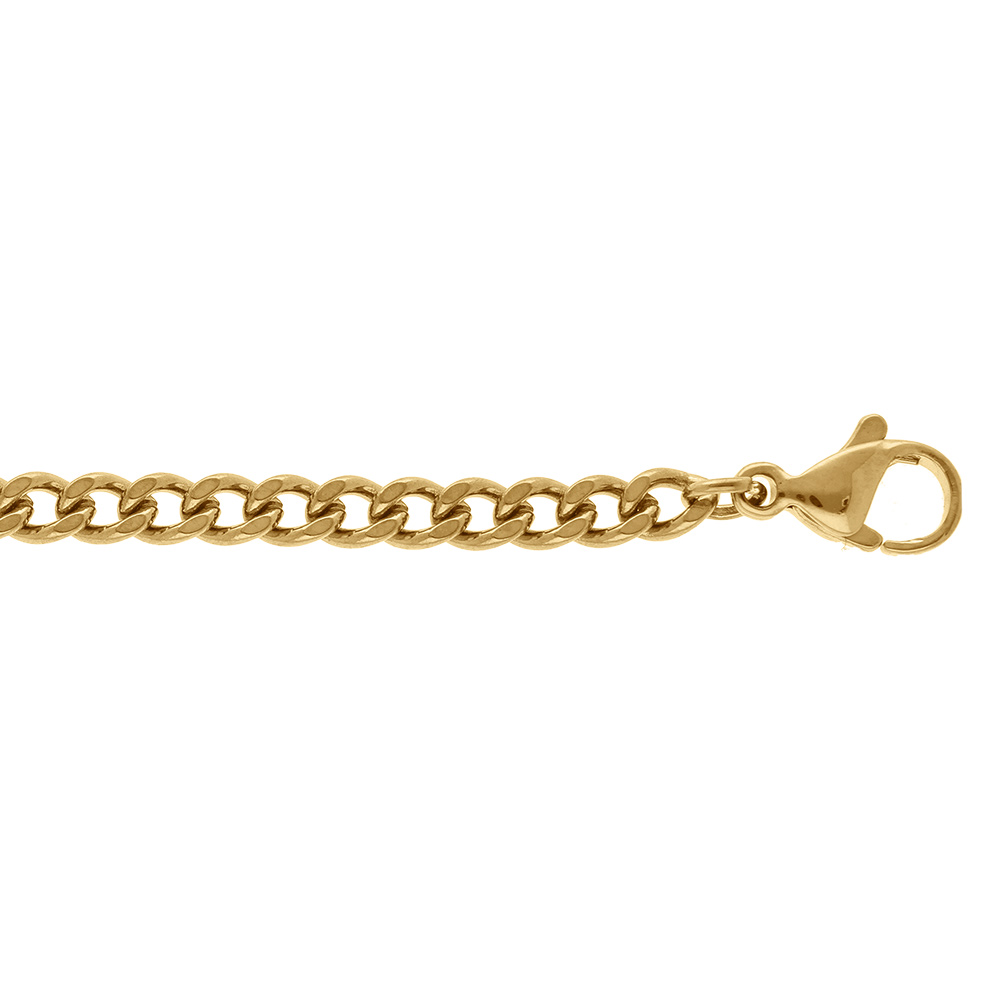 Chaîne cheville en acier doré - 21+5cm Chaîne cheville en acier doré - 21+5cm
