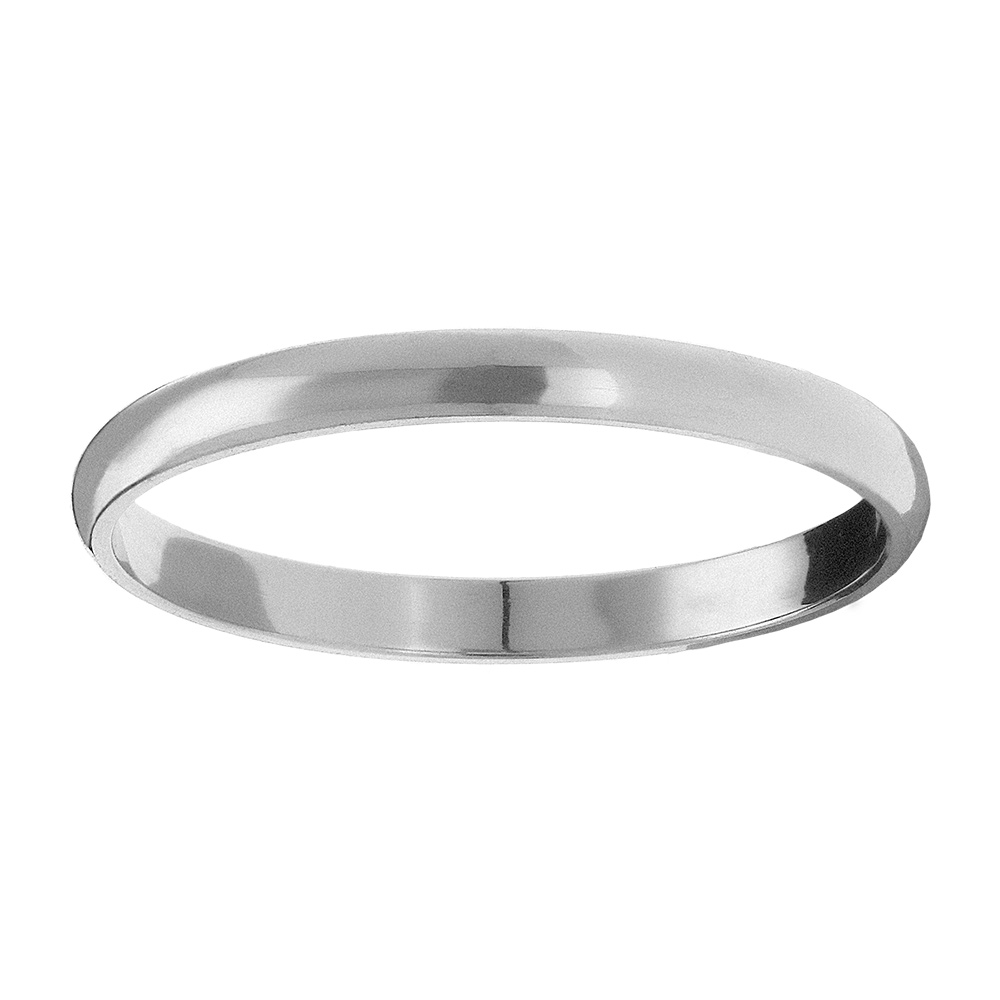 Alliance demi-jonc en acier  2mm