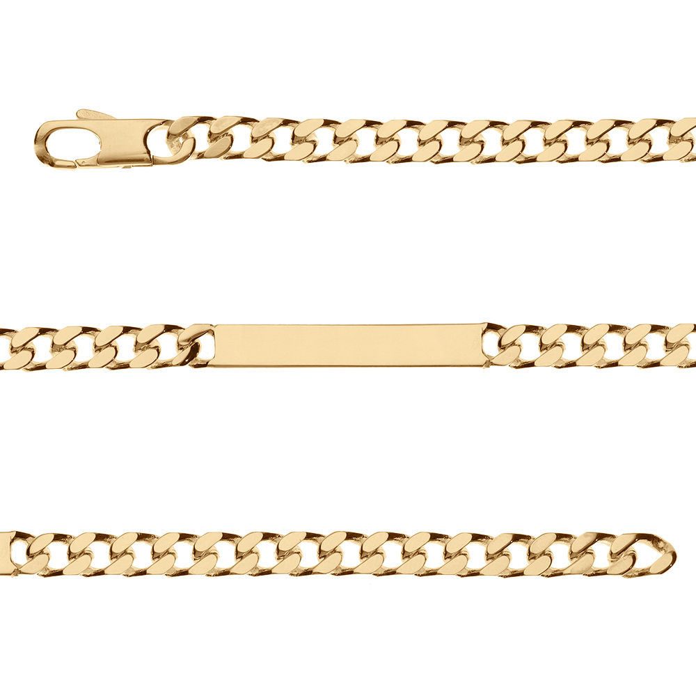 Gourmette en vermeil  prestige 5mm - 18cm