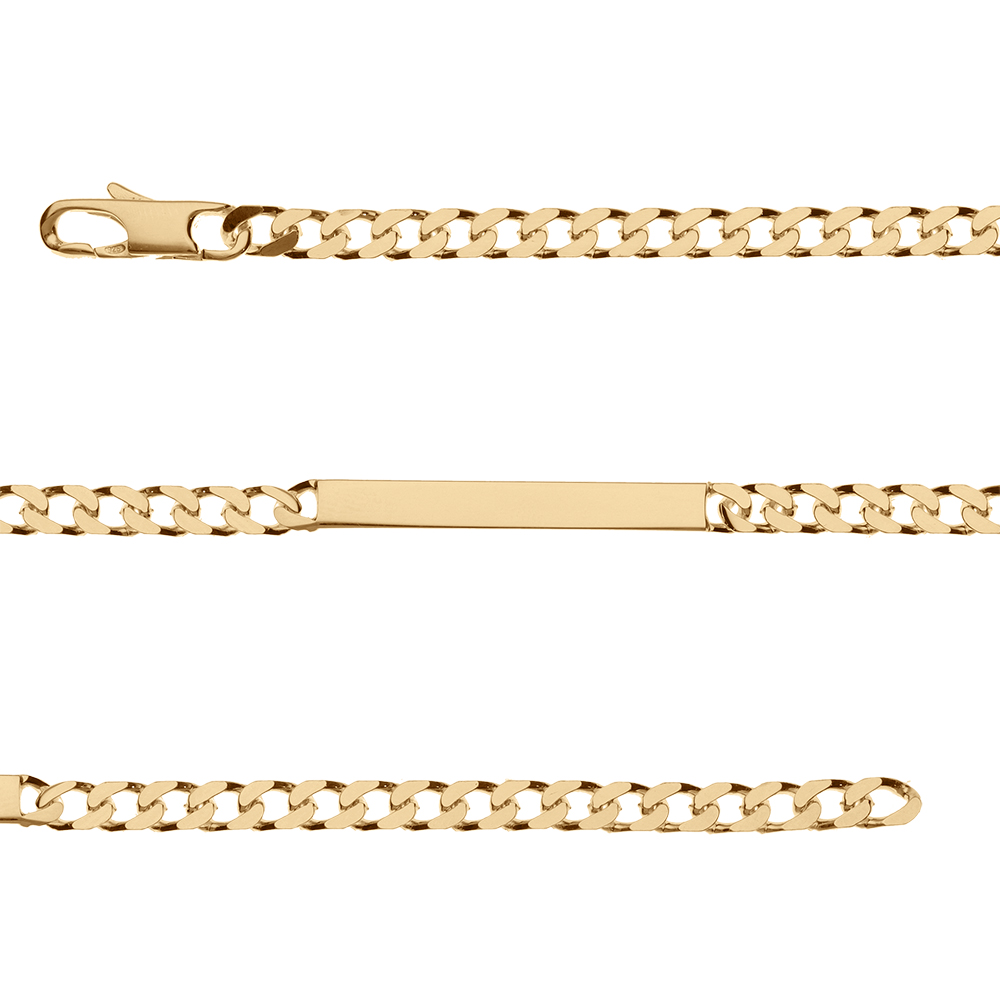 Gourmette en vermeil prestige 4mm - 18cm Gourmette en vermeil prestige 4mm - 18cm