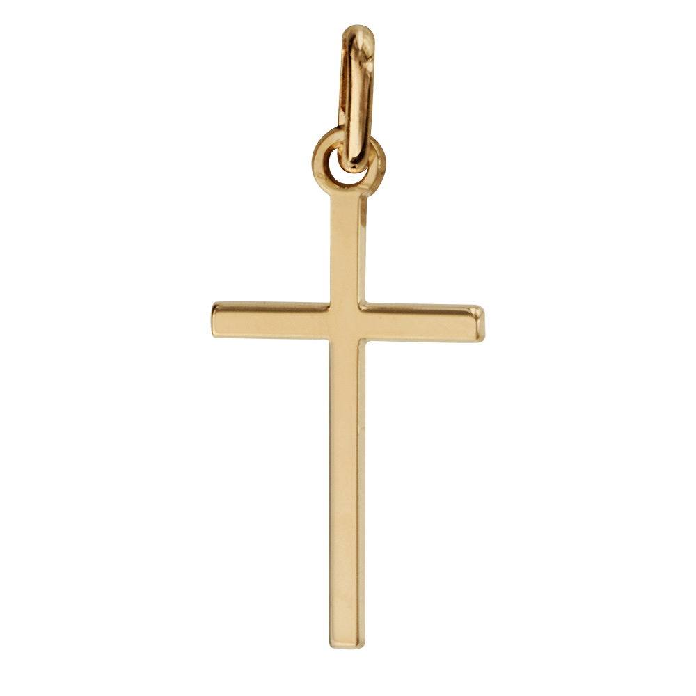 Pendentif croix fine grand modèle
