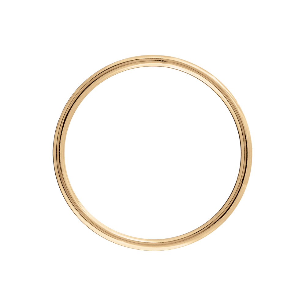Bracelet jonc en vermeil massif fil 3,8mm  - diamètre 57mm