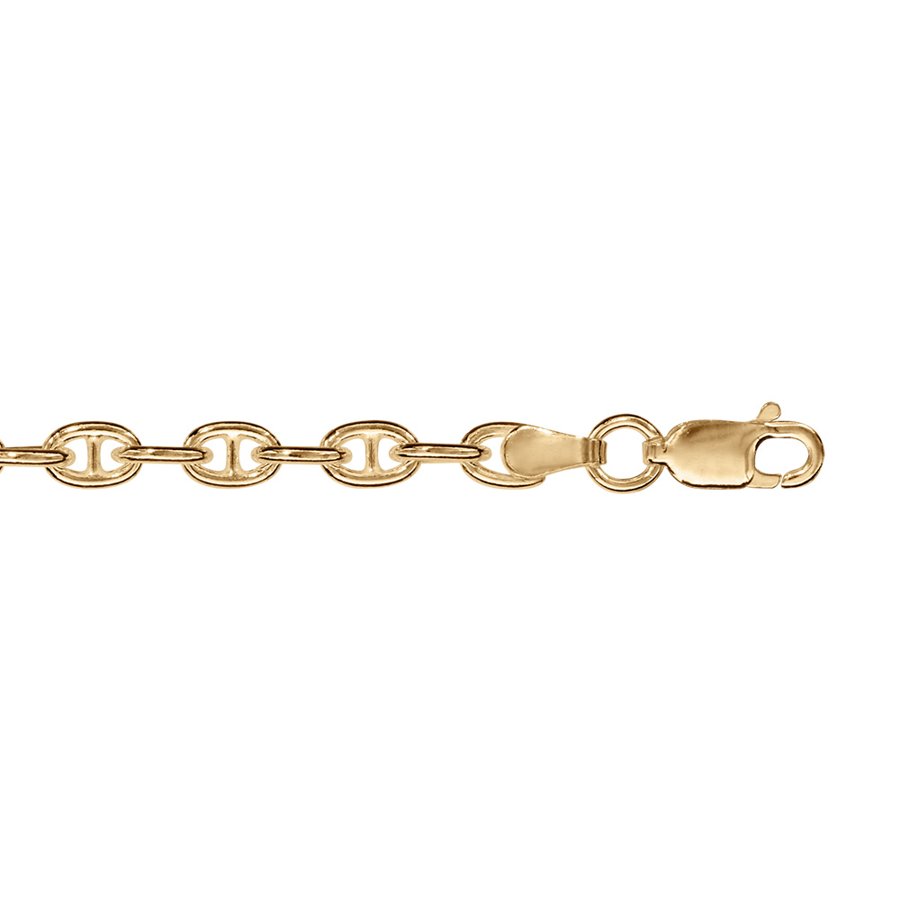 Bracelet en vermeil maille marine  - 18cm