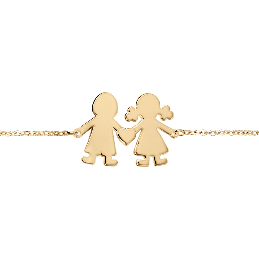 Bracelet en vermeil passive garçon / fille - 16+3cm