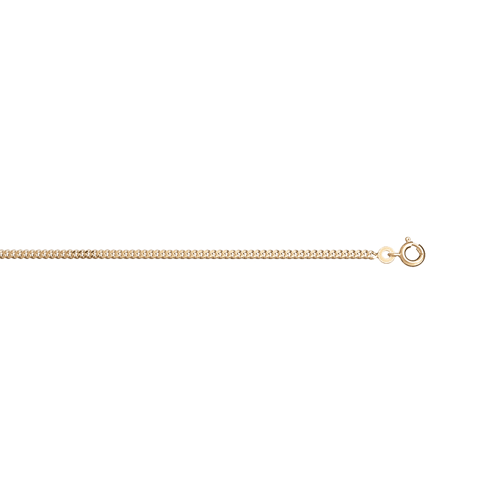 Chaine gourmette en vermeil 2.1mm 45cm