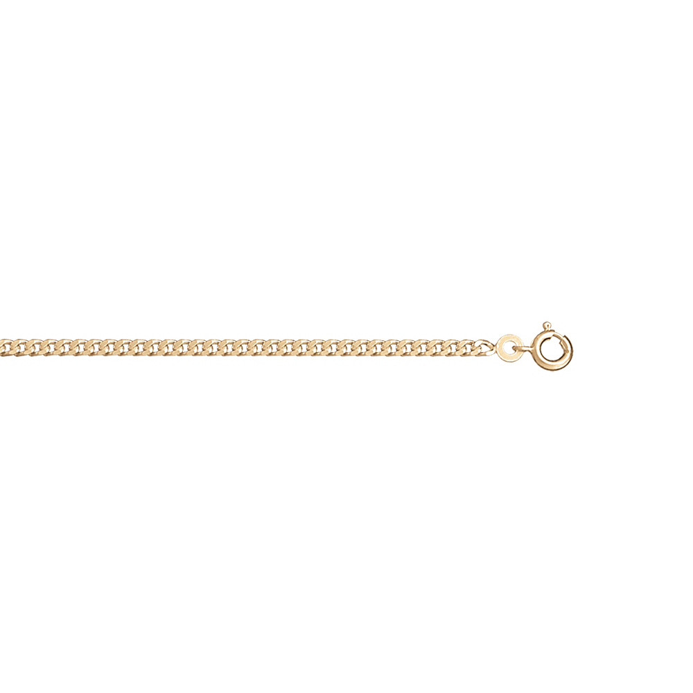 Chaîne  en vermeil maille gourmette. 2.5mm  - 55cm