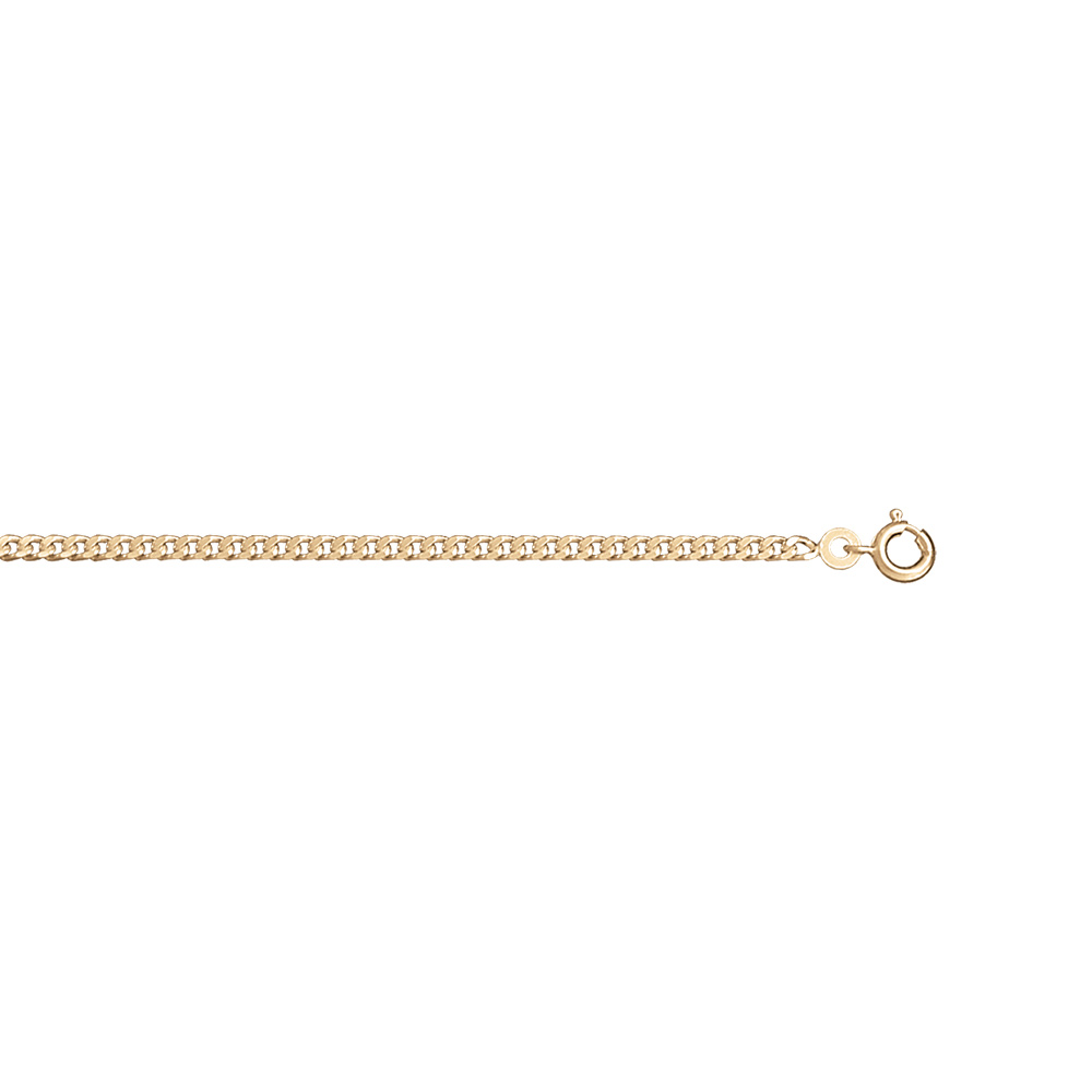 Chaîne en vermeil maille gourmette 2.5mm  - 60cm