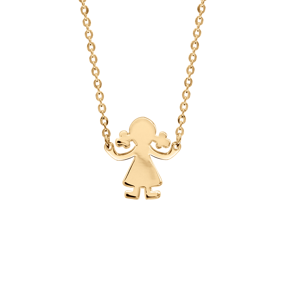 Collier en vermeil passive fille 40+4cm