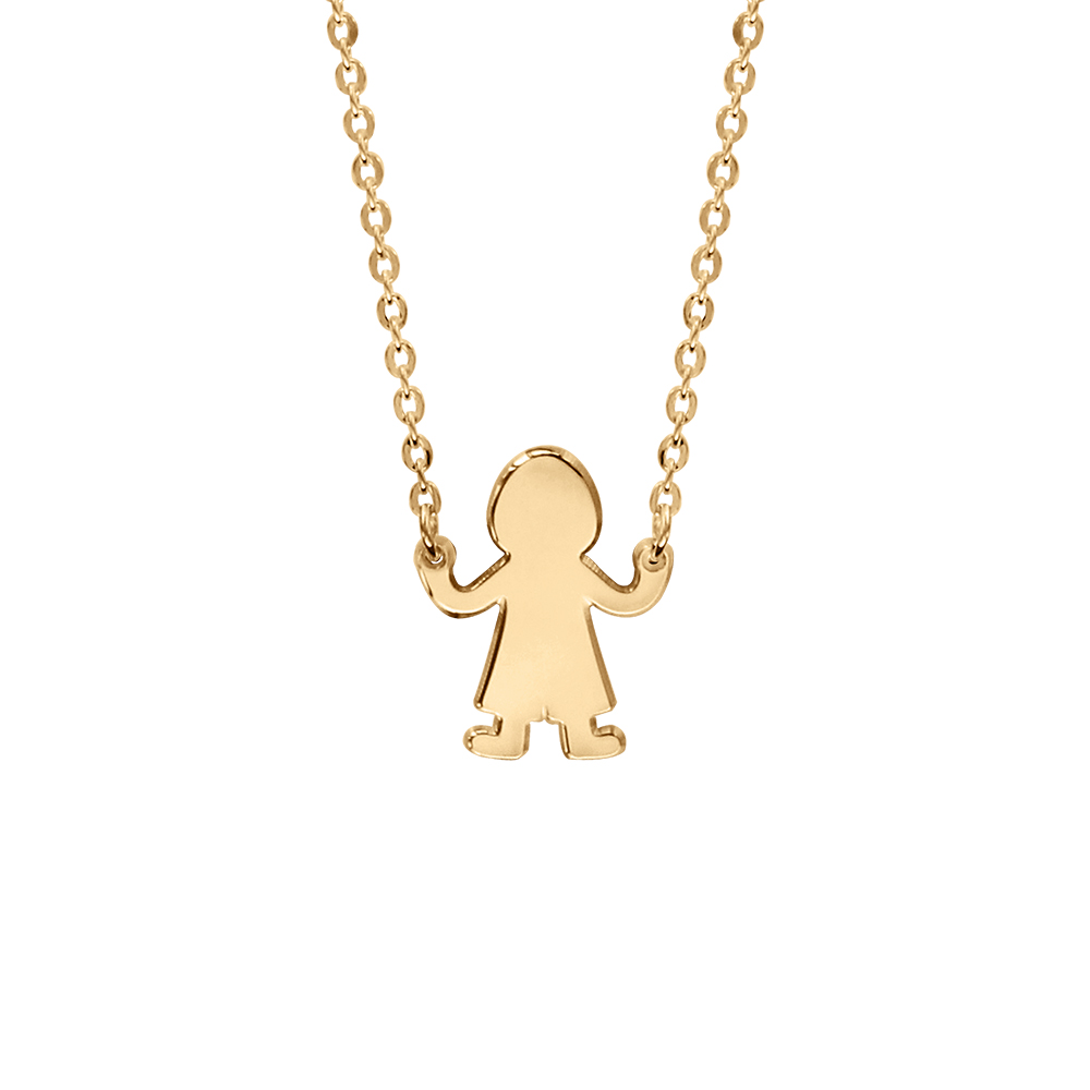 Collier en vermeil passive garcon 40+4cm
