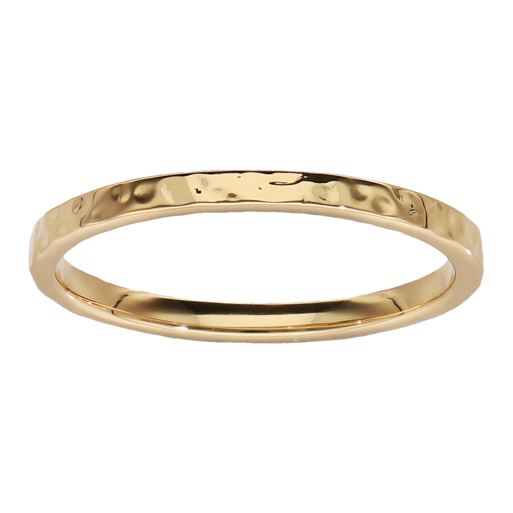 Bague 2mm en vermeil style alliance fine martelée Bague 2mm en vermeil style alliance fine martelée