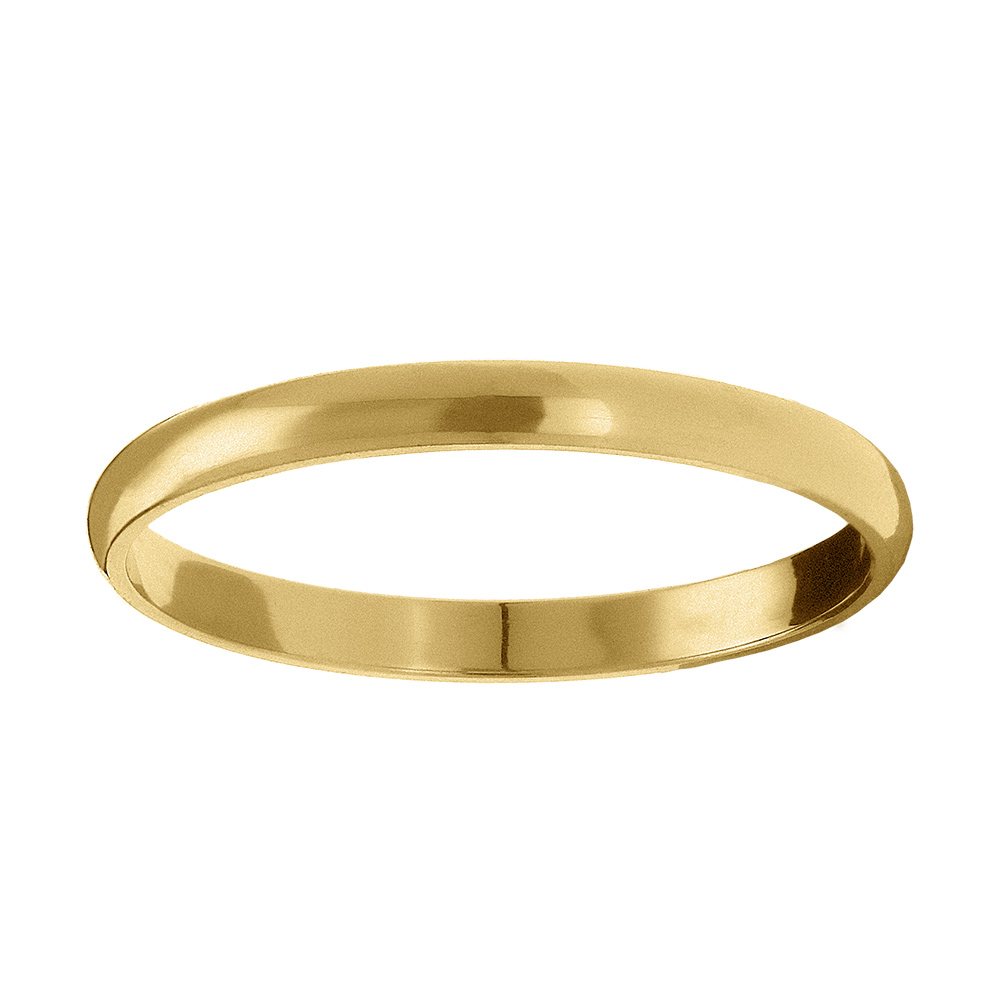 Alliance demi-jonc en vermeil 2mm