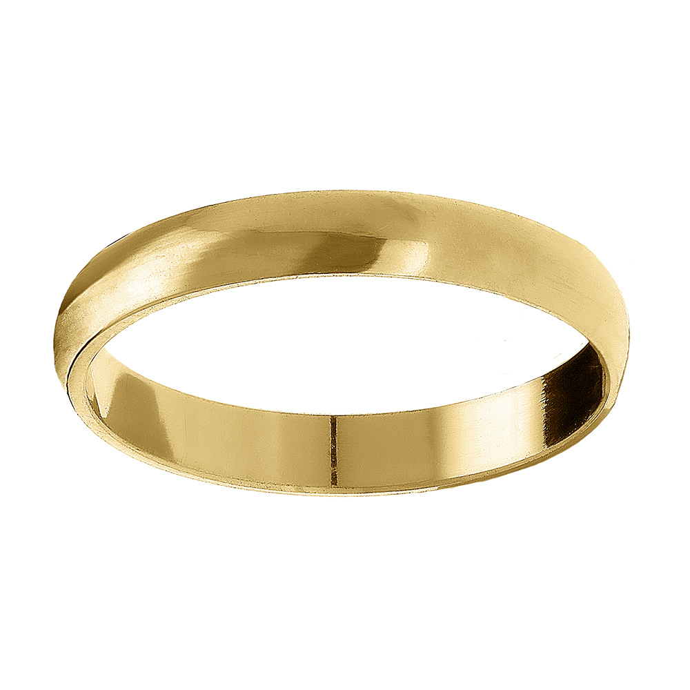 Alliance demi-jonc en vermeil 3mm