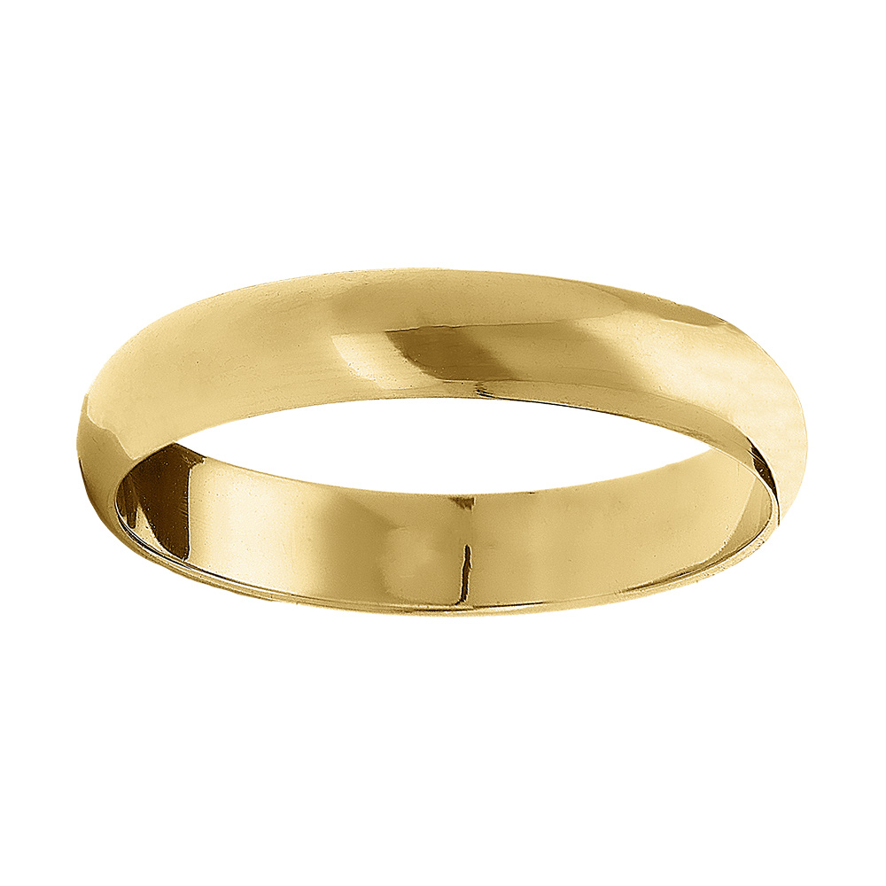 Alliance demi-jonc en vermeil 4mm