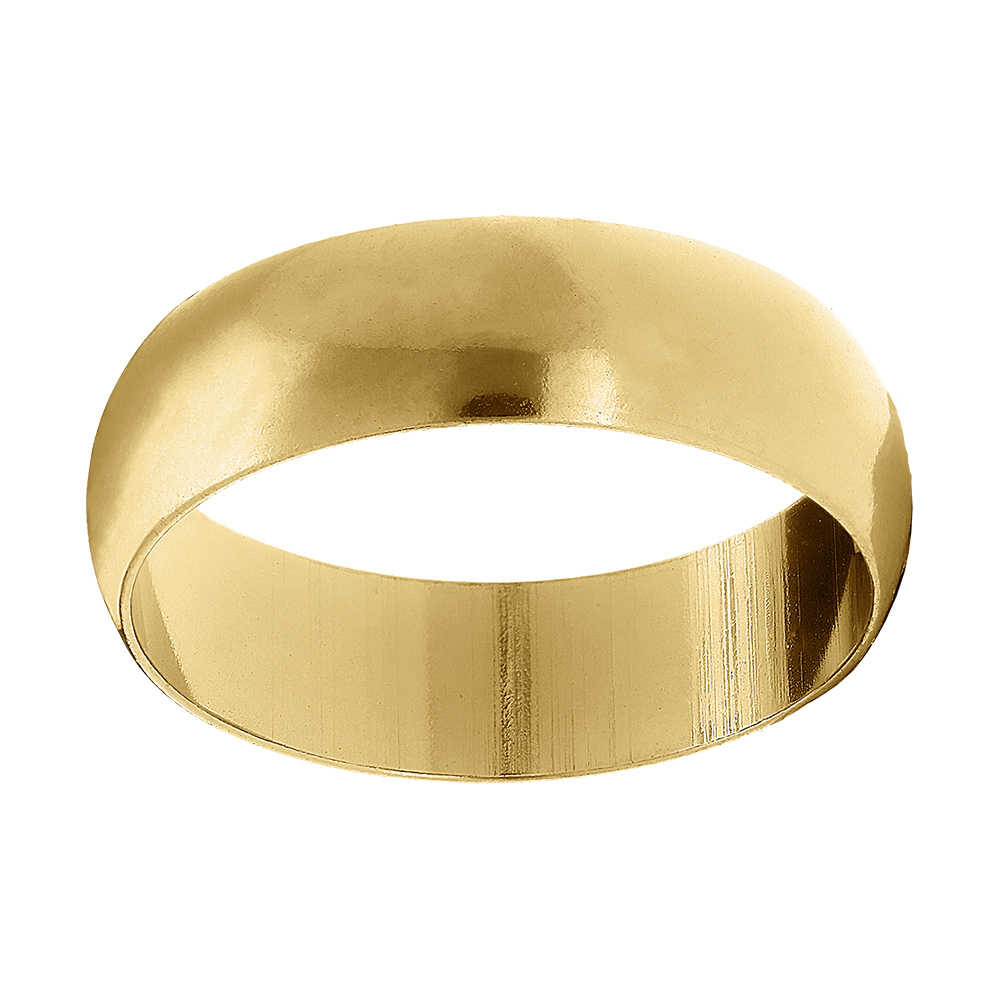 Alliance demi-jonc en vermeil 6mm