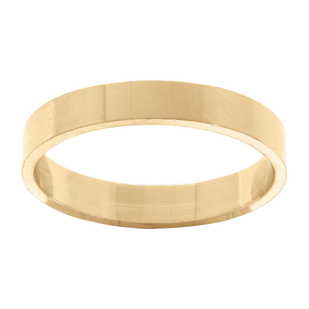 Alliance en vermeil  ruban largeur 3mm