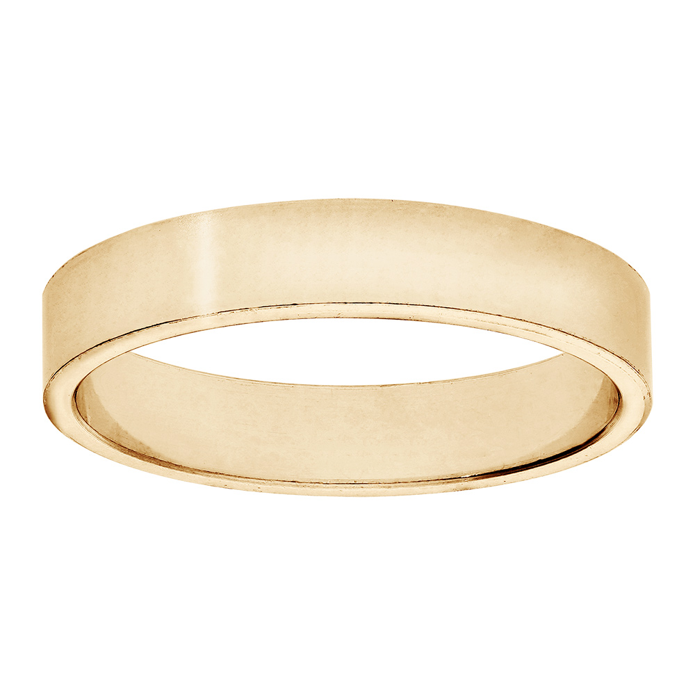 Alliance ruban en vermeil 4mm