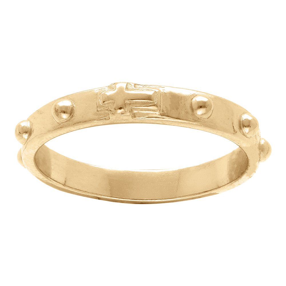 Bague en plaqué or dizainier