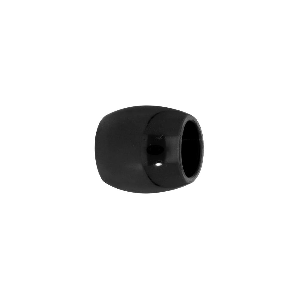 Charms Thabora médium en acier forme tonneau PVD noir