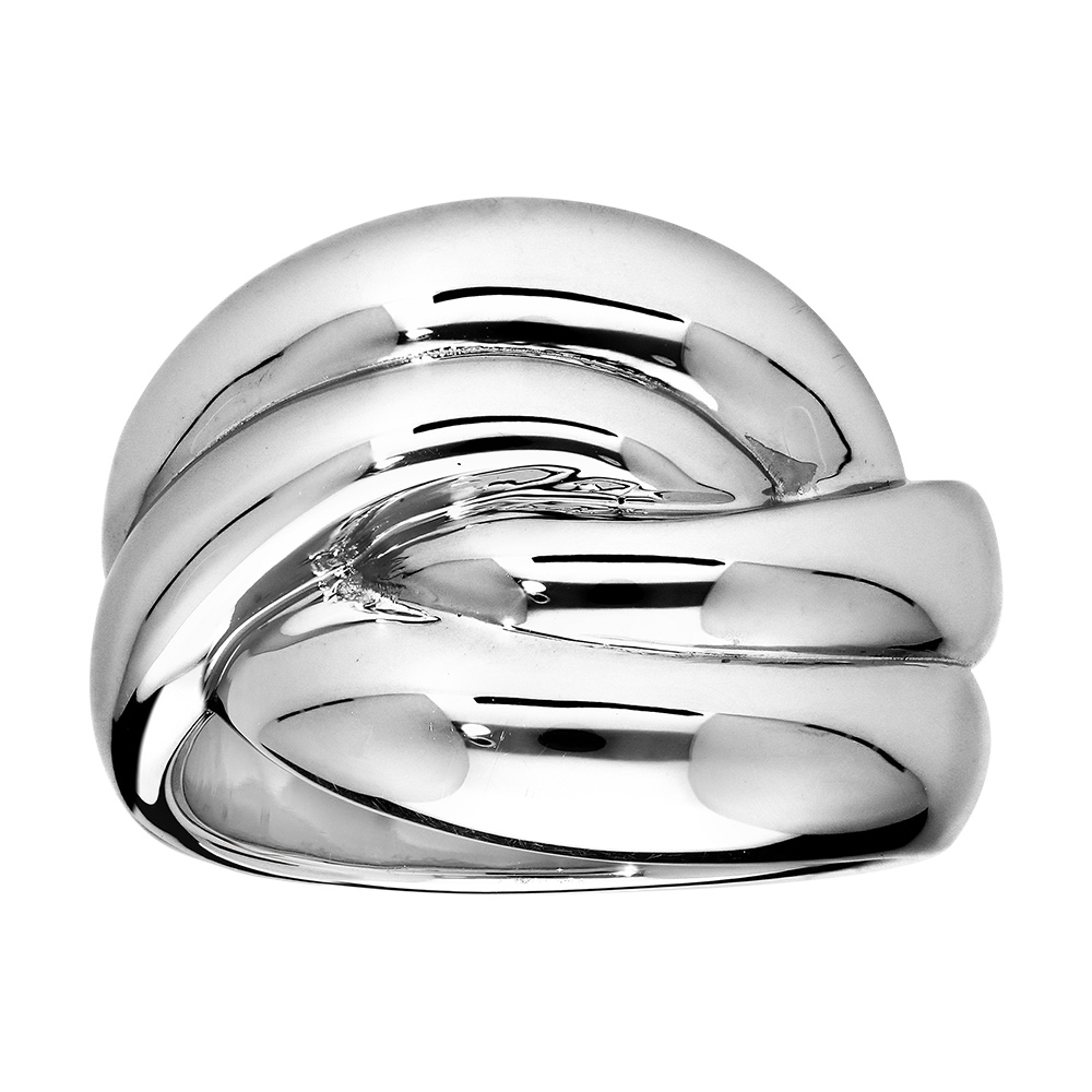 Bague Elixès en argent massif en forme de noeud