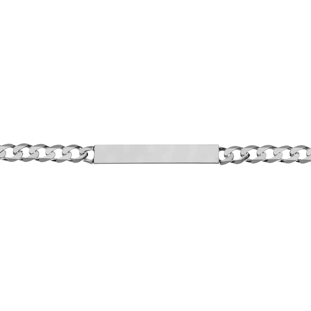 Gourmette en argent maille Hawa� largeur 5mm et longueur 18cm - Vue 2