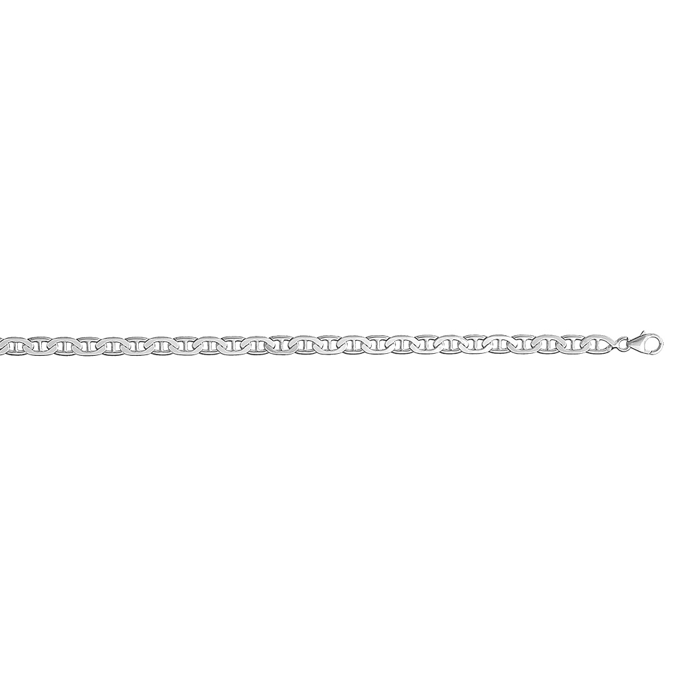 Cha�ne en argent maille marine largeur 5mm et longueur 55cm - Vue 2