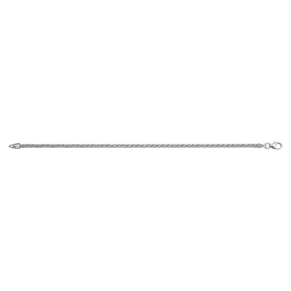 Bracelet en argent cha�ne maille palmier largeur 2mm et longueur 18cm - Vue 2