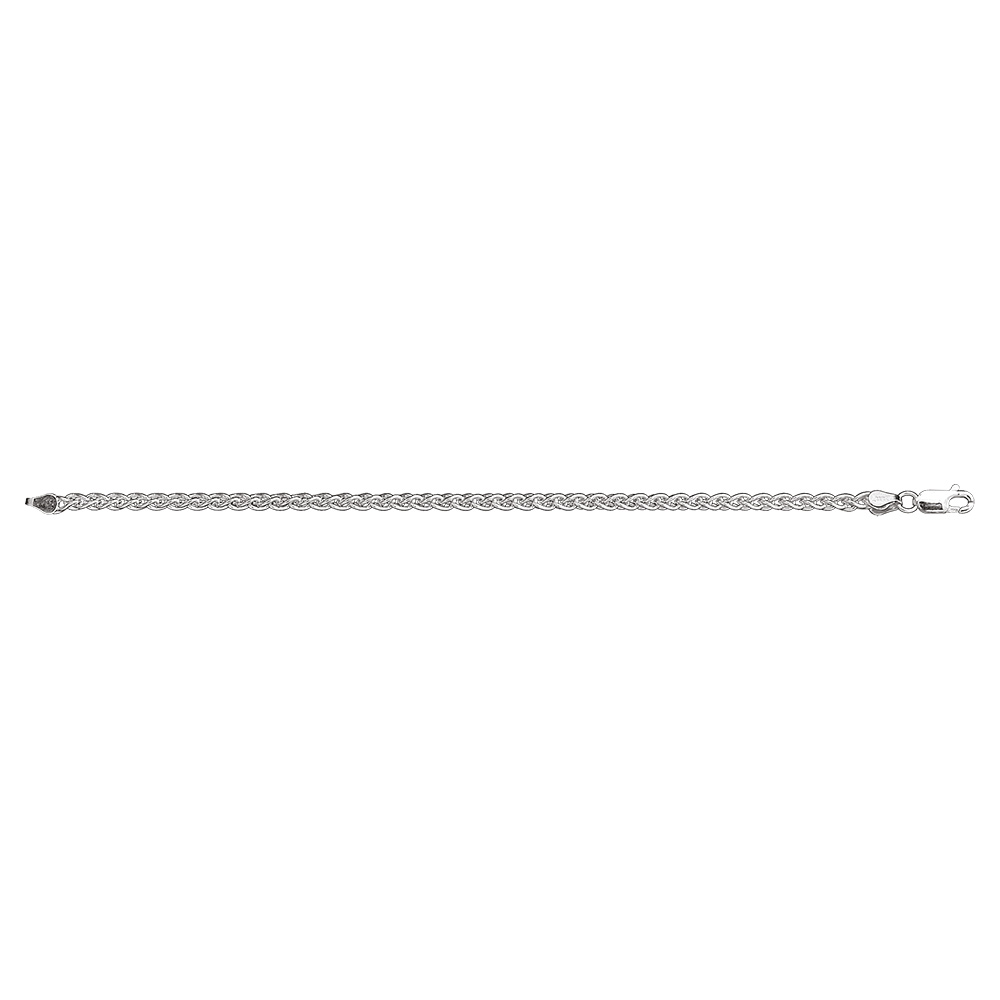 Bracelet en argent cha�ne maille palmier - longueur 18cm - Vue 2