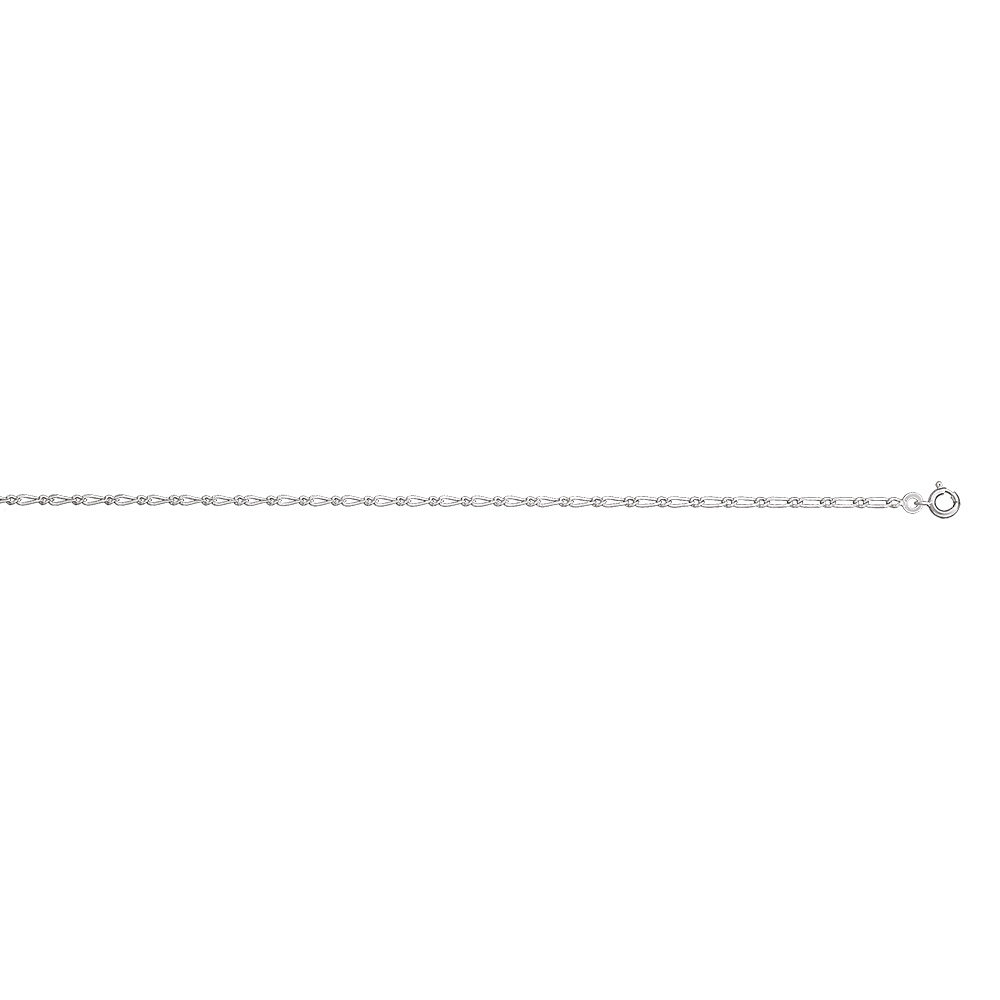 Bracelet en argent cha�ne maille figaro 1+1 largeur 2mm et longueur 18cm - Vue 2