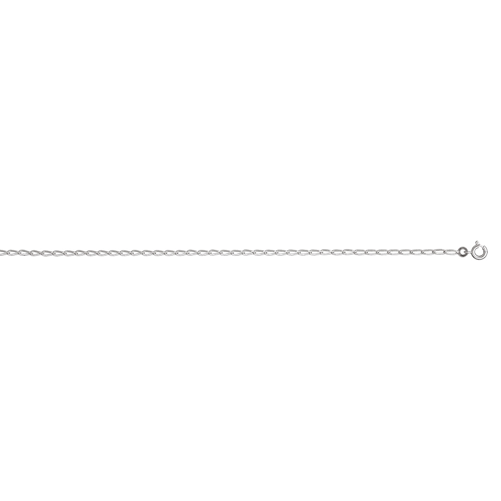 Cha�ne en argent maille cheval largeur 2mm et longueur 45cm - Vue 2