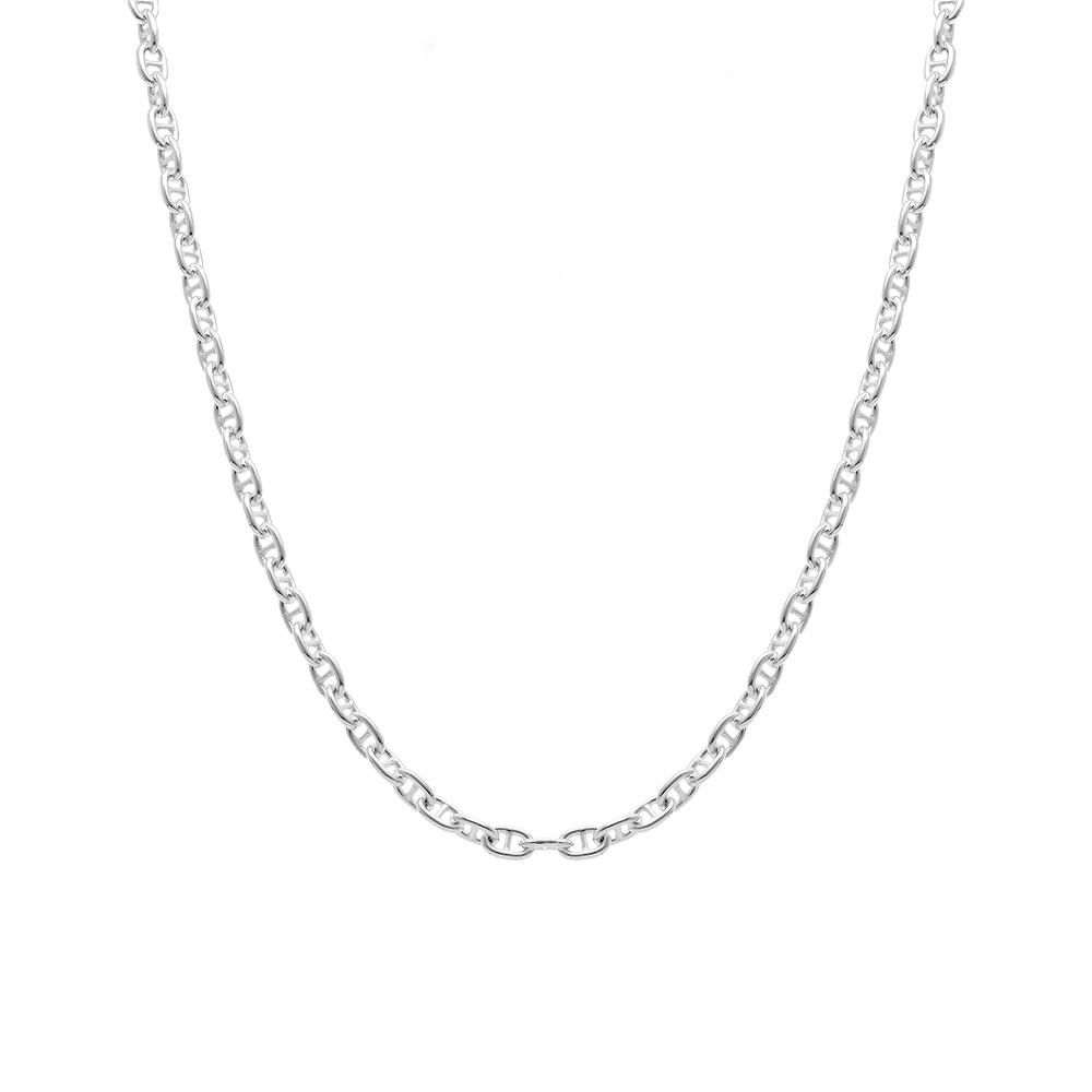 Cha�ne en argent maille marine longueur 50cm - Vue 2