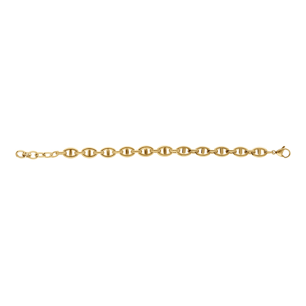 Bracelet en acier maille marine - 19+3cm - Vue 2